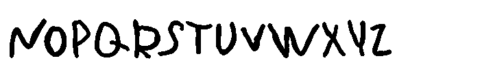 Stiff Ballpoint Bold Font UPPERCASE