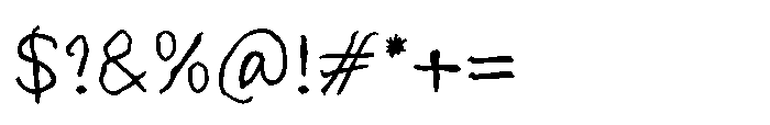 Stiff Ballpoint Regular Font OTHER CHARS