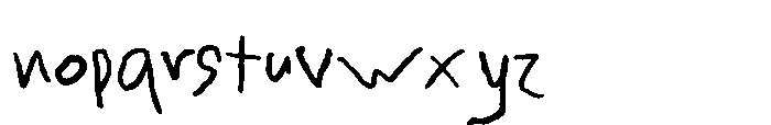 Stiff Ballpoint Regular Font LOWERCASE