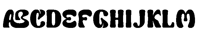 Stiffy Bubble Font UPPERCASE