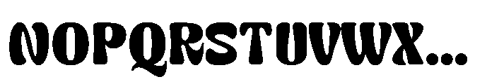 Stiffy Bubble Font LOWERCASE
