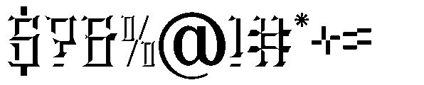 Stiger Bevel Font OTHER CHARS