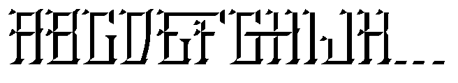 Stiger Bevel Font UPPERCASE