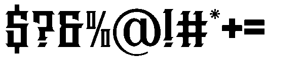 Stiger Regular Font OTHER CHARS