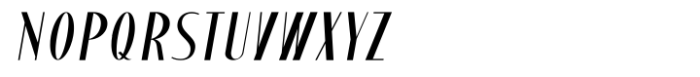 Stigna Expanded Italic Font LOWERCASE