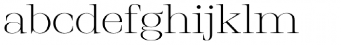 Stigsa Display Extra Light Semi Expanded Font LOWERCASE