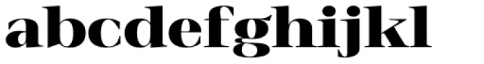 Stigsa Display Heavy Expanded Font LOWERCASE