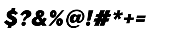 Stimulus Black Oblique Font OTHER CHARS