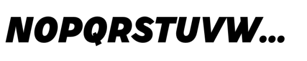 Stimulus Black Oblique Font UPPERCASE