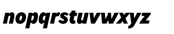 Stimulus Black Oblique Font LOWERCASE