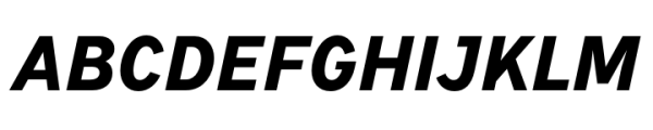 Stimulus Bold Oblique Font UPPERCASE