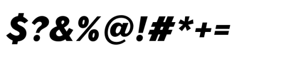 Stimulus Extra Bold Oblique Font OTHER CHARS