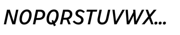Stimulus Medium Oblique Font UPPERCASE