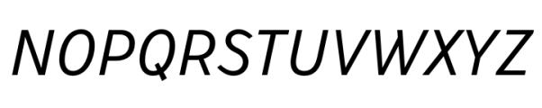 Stimulus Oblique Font UPPERCASE