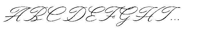 Stindle Script Font UPPERCASE