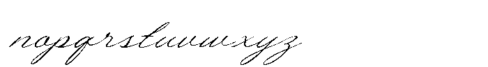 Stindle Script Font LOWERCASE