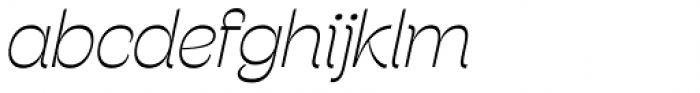 Stinger Fit Thin Italic Font LOWERCASE