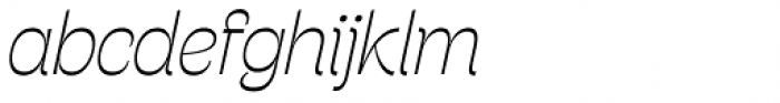 Stinger Thin Italic Font LOWERCASE
