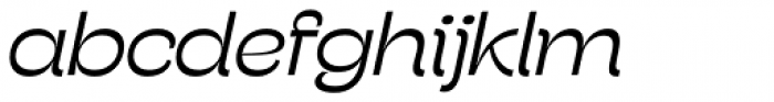 Stinger Wide Light Italic Font LOWERCASE