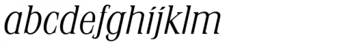 Stirling RR Light Italic Font LOWERCASE