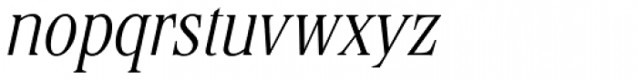 Stirling RR Light Italic Font LOWERCASE