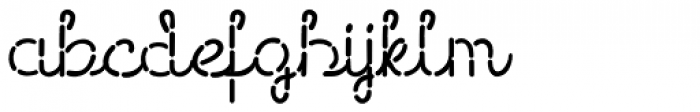 Stitch Cursive Font LOWERCASE