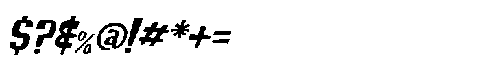 Stompbox Italic Font OTHER CHARS