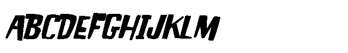 Stompbox Italic Font UPPERCASE