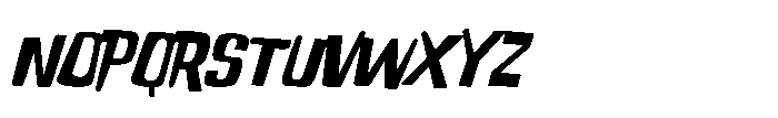 Stompbox Italic Font UPPERCASE