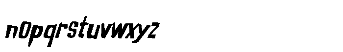 Stompbox Italic Font LOWERCASE
