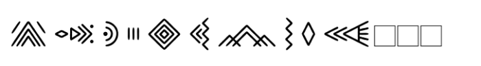 Stonage Symbols Font UPPERCASE