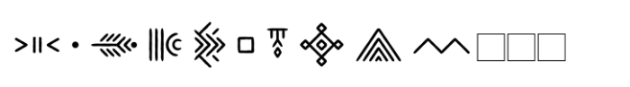 Stonage Symbols Font LOWERCASE