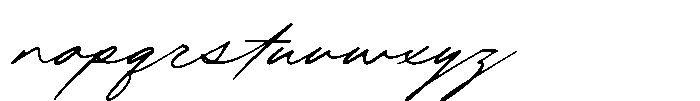 Stone Capital Script Font LOWERCASE