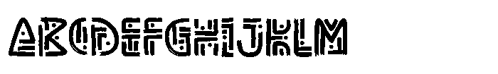 Stone Mask Font UPPERCASE