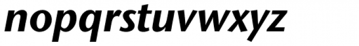 Stone Sans II Pro Bold Italic Font LOWERCASE
