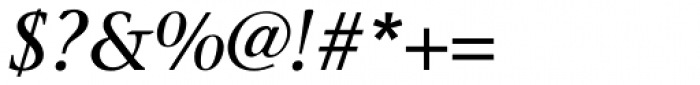 Stone Serif Italic Font OTHER CHARS