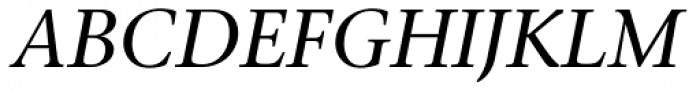Stone Serif Italic Font UPPERCASE