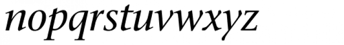 Stone Serif OS Medium Italic Font LOWERCASE