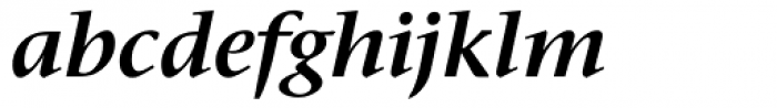 Stone Serif OS SemiBold Italic Font LOWERCASE