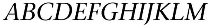 Stone Serif Pro Medium Italic Font UPPERCASE