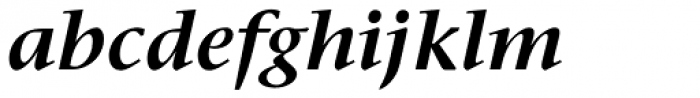 Stone Serif SemiBold Italic Font LOWERCASE