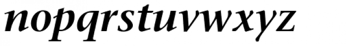 Stone Serif SemiBold Italic Font LOWERCASE