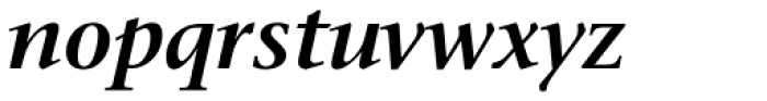Stone Serif Std SemiBold Italic Font LOWERCASE