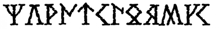 Stonehenge Runes Font UPPERCASE