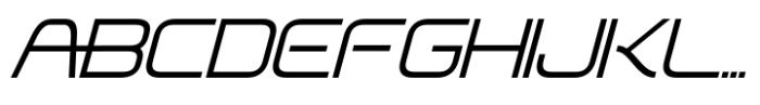 Stormax Light Slant Font UPPERCASE