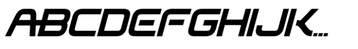 Stormax Regular Slant Font UPPERCASE