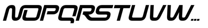 Stormax Regular Slant Font UPPERCASE