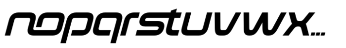Stormax Regular Slant Font LOWERCASE