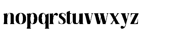 Storn Bold Font LOWERCASE
