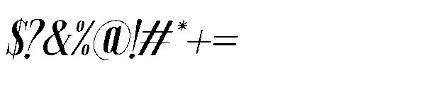 Storn Regular Italic Font OTHER CHARS